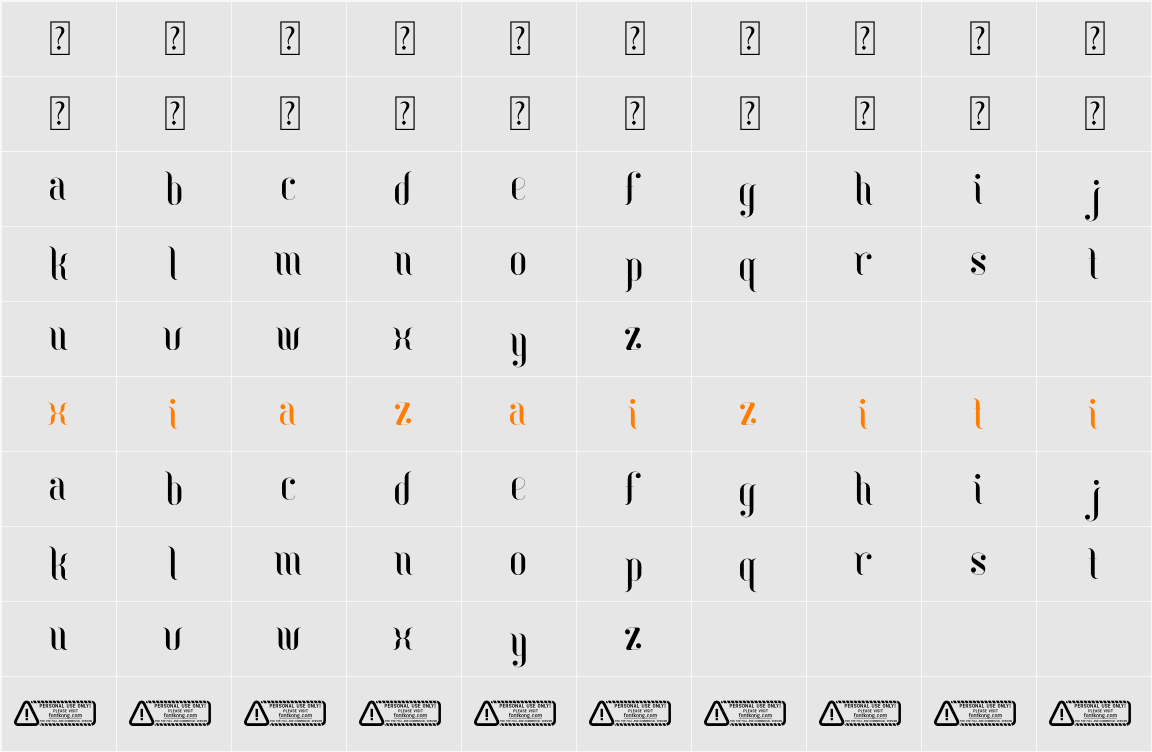 Miracle PERSONAL USE ONLY! 字符映射表