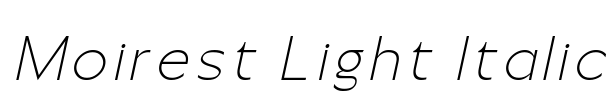 Moirest Light Italic