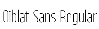 Qiblat Sans Regular