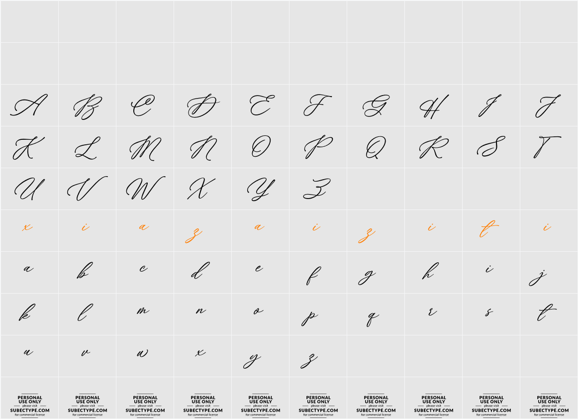Ms. Chelsea 字符映射表