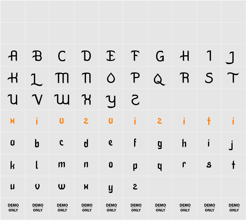 Ramadhan Day Demo 字符映射表