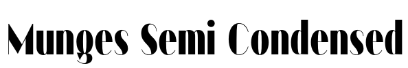 Munges Semi Condensed