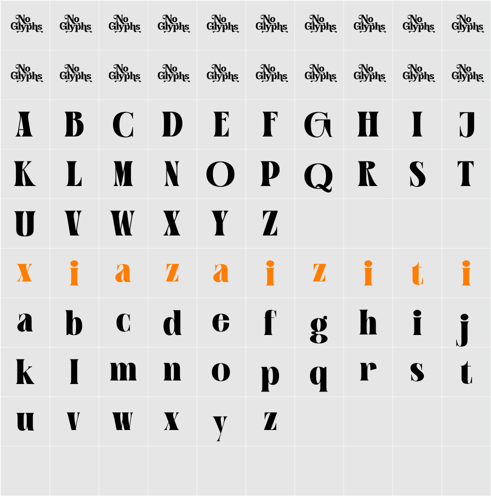 Monarchy DEMO 字符映射表