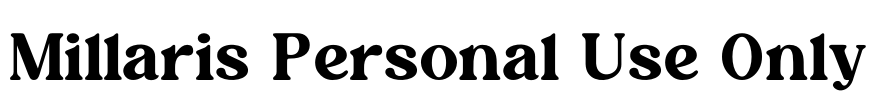 Millaris Personal Use Only
