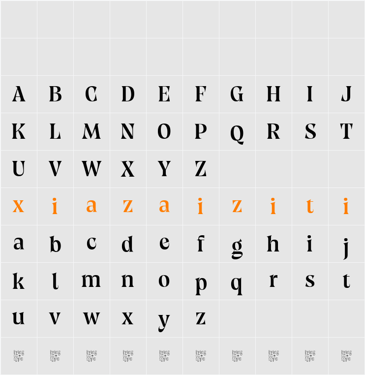 Test 11 Med 字符映射表