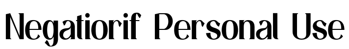 Negatiorif Personal Use