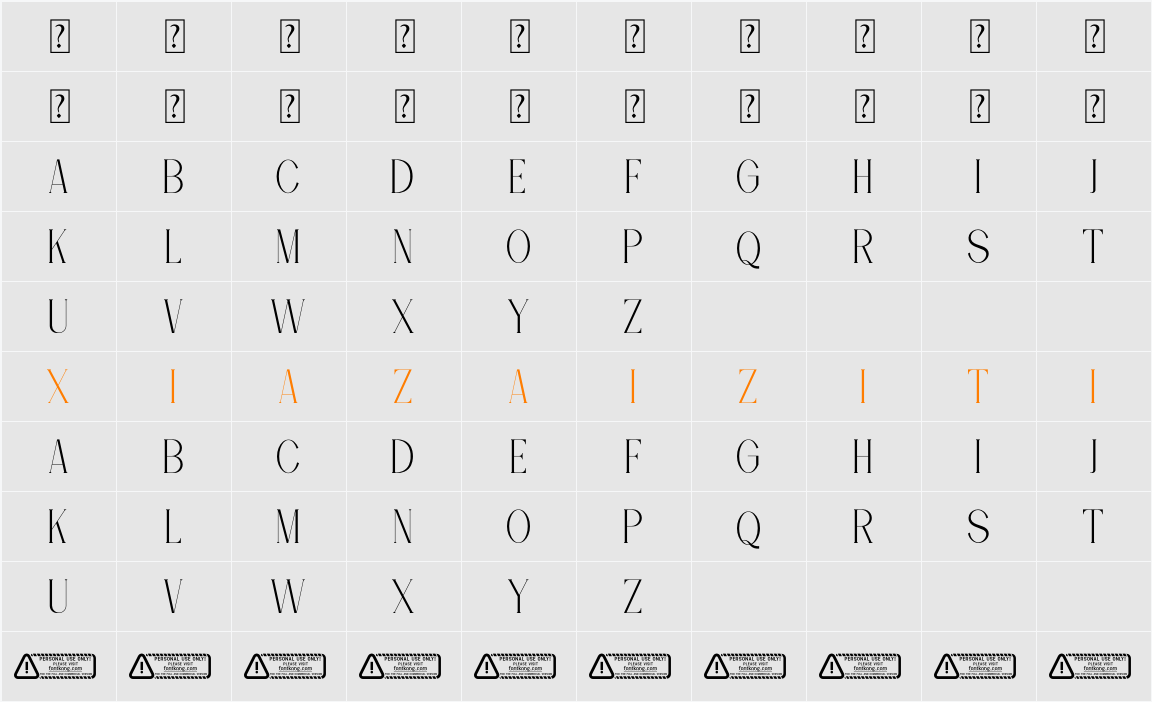 Queen PERSONAL USE ONLY! 字符映射表