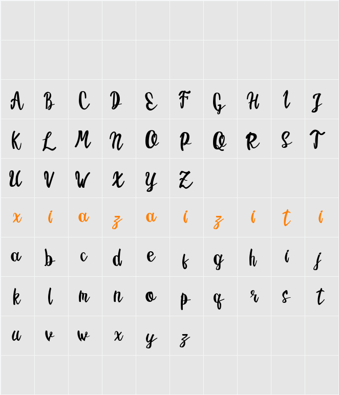 Parlent Demo 字符映射表