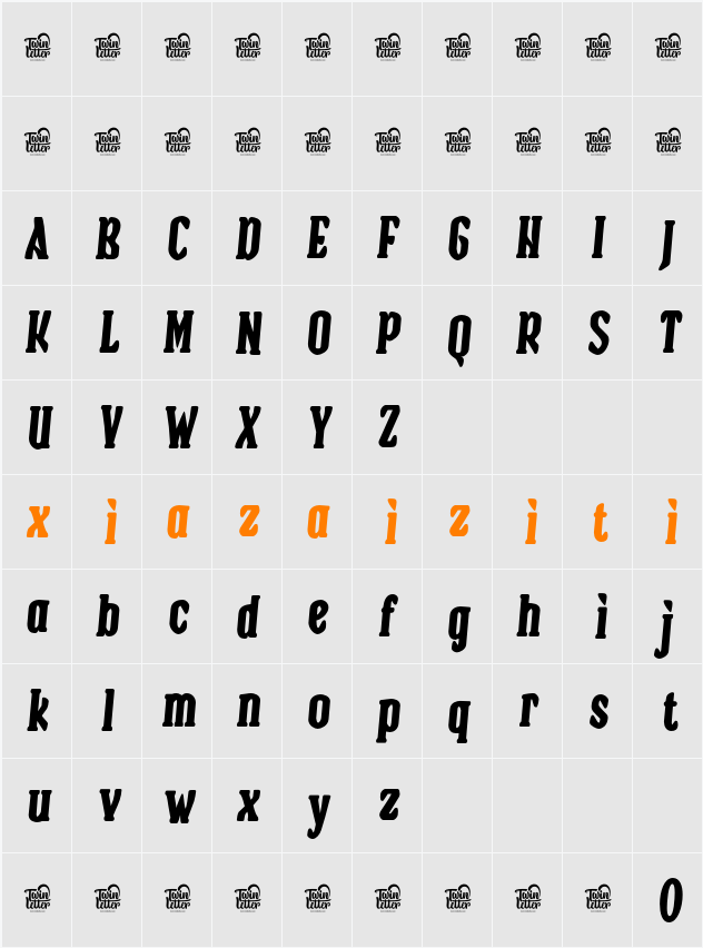 PLARJOEK Trial 字符映射表