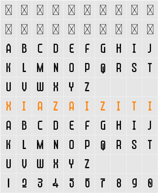 Qatar Personal Use 字符映射表