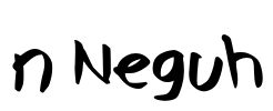 n Neguh 字体预览图