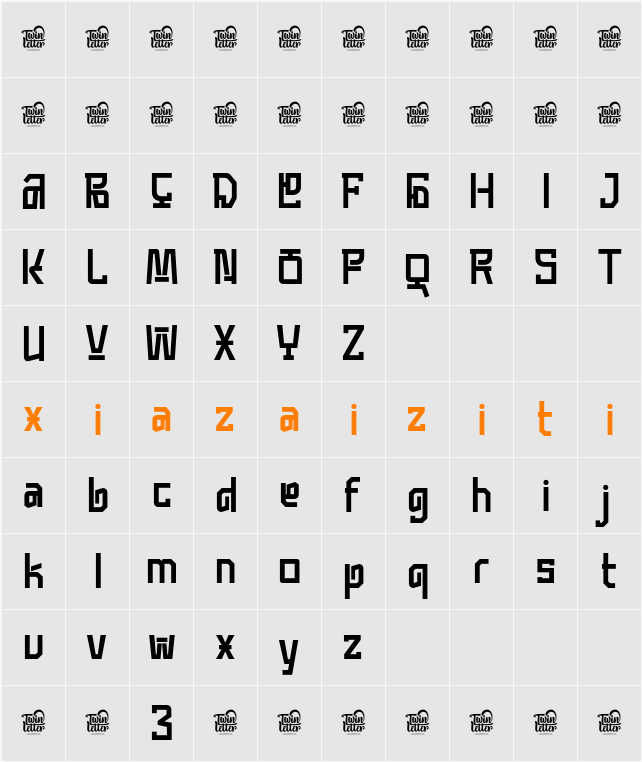 MONCBLA Trial 字符映射表
