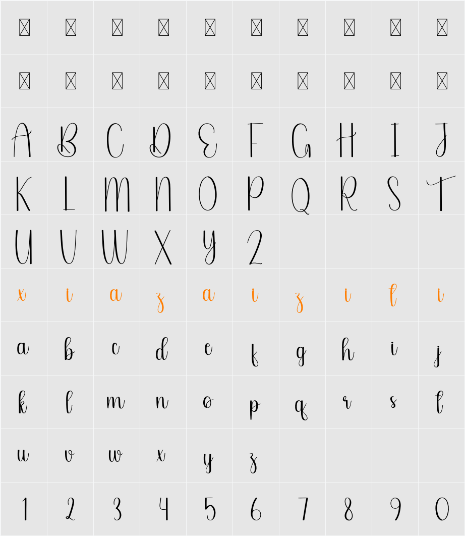 Pinoccihio 字符映射表