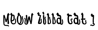 Meow Zilla Cat 1