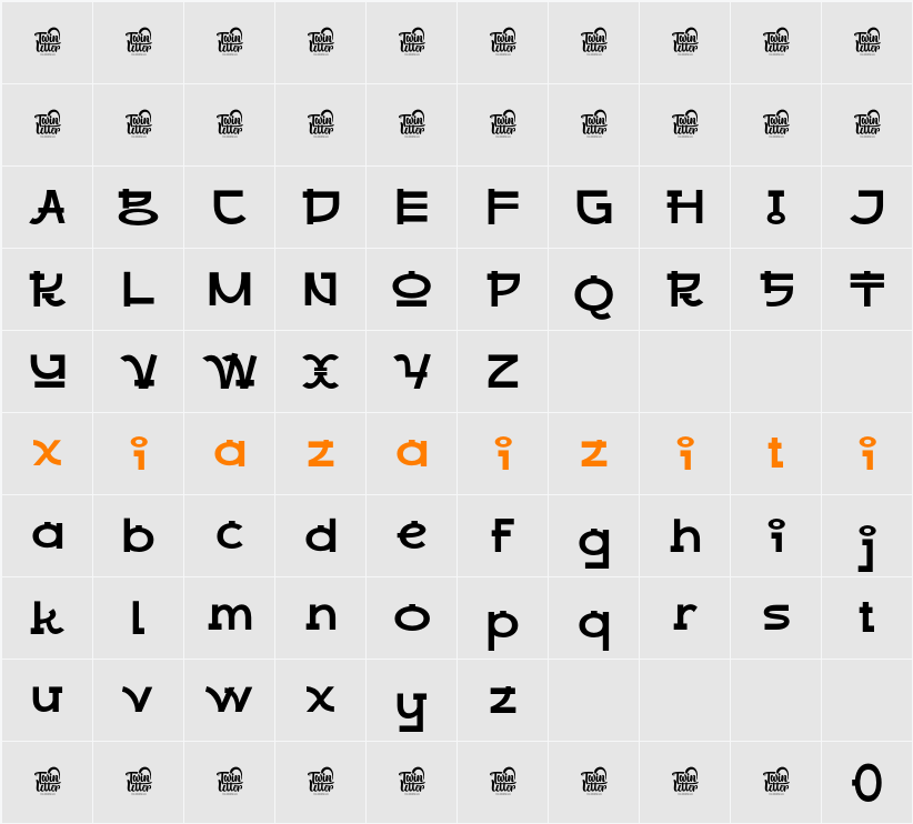 RABOAN Trial 字符映射表