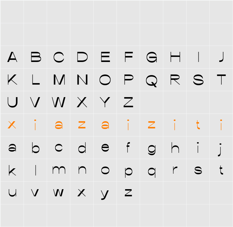 Raely Demo 字符映射表