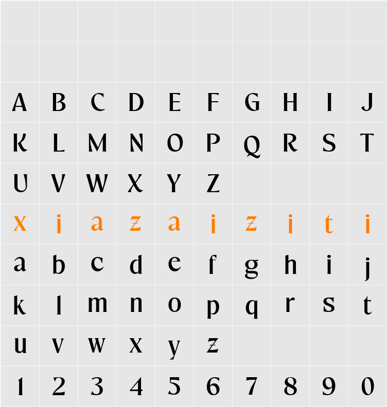 Mavitya 字符映射表