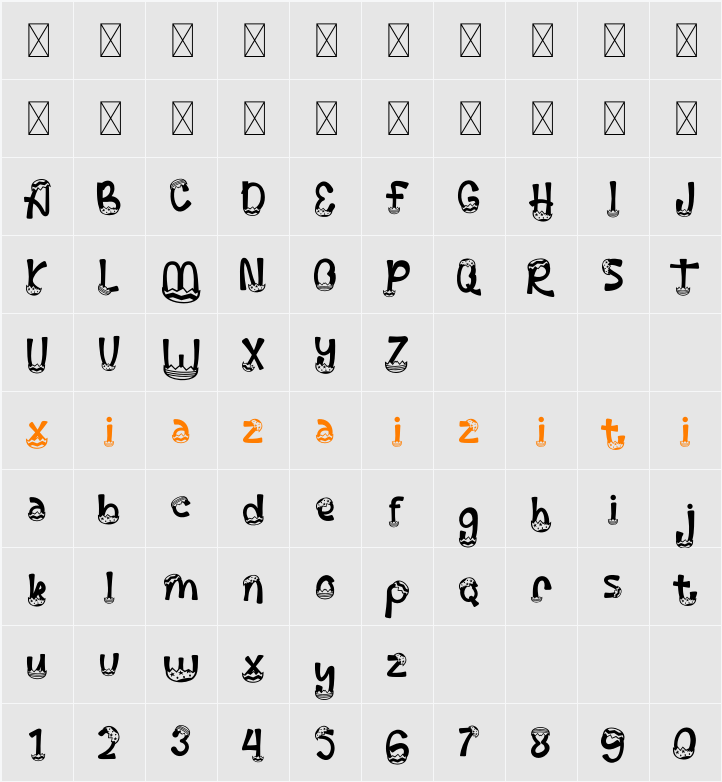 Palm Sunday Egg Crack 字符映射表