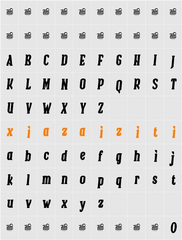 PLARJOEK Trial 字符映射表