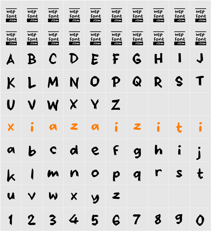 Obliga 字符映射表