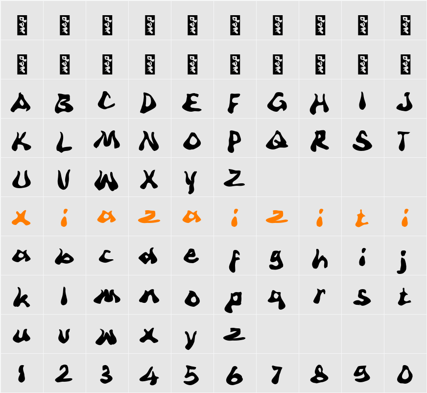 M Minde Groovy 字符映射表