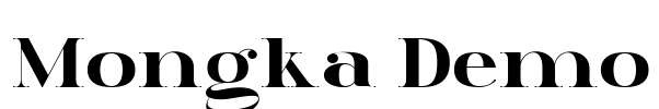 Mongka Demo 字体预览图