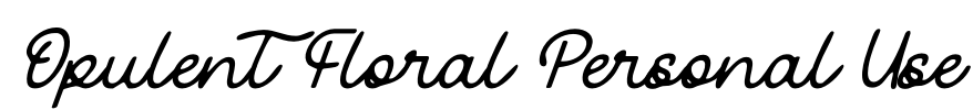 Opulent Floral Personal Use