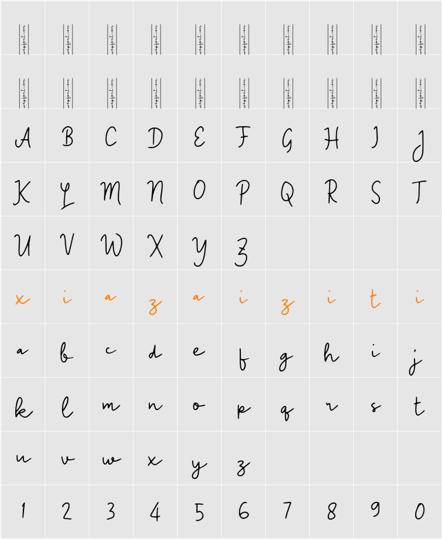 n Nabuya 字符映射表