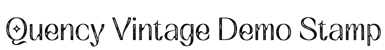 Quency Vintage Demo Stamp