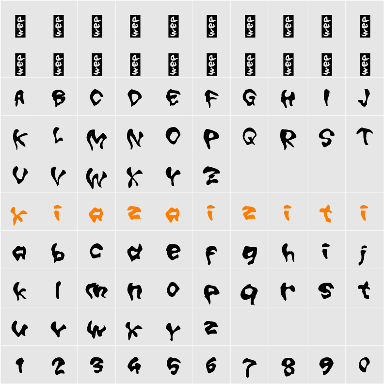 M Modu 字符映射表