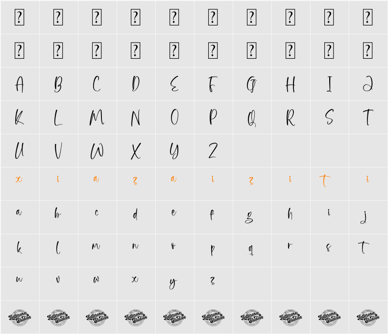 Mystical Sunlight DEMO VERSION 字符映射表