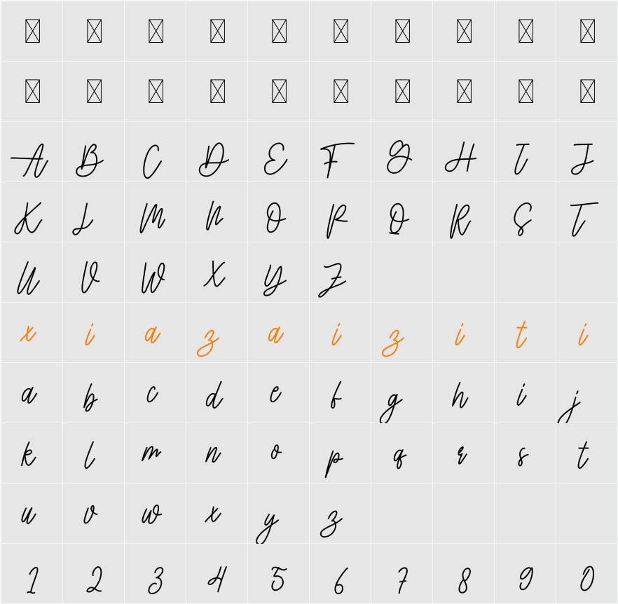 Mighty 字符映射表