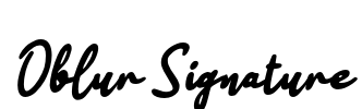 Oblur Signature