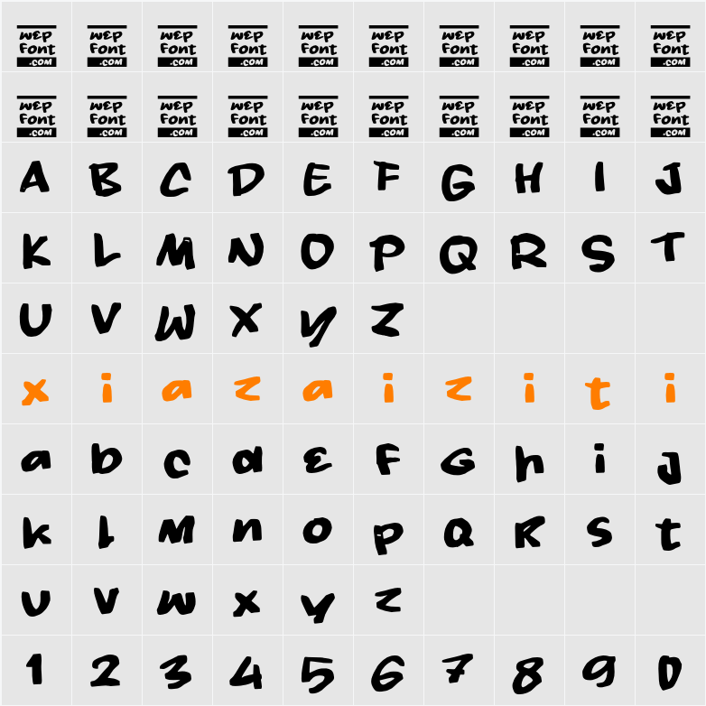 Oantagz 字符映射表