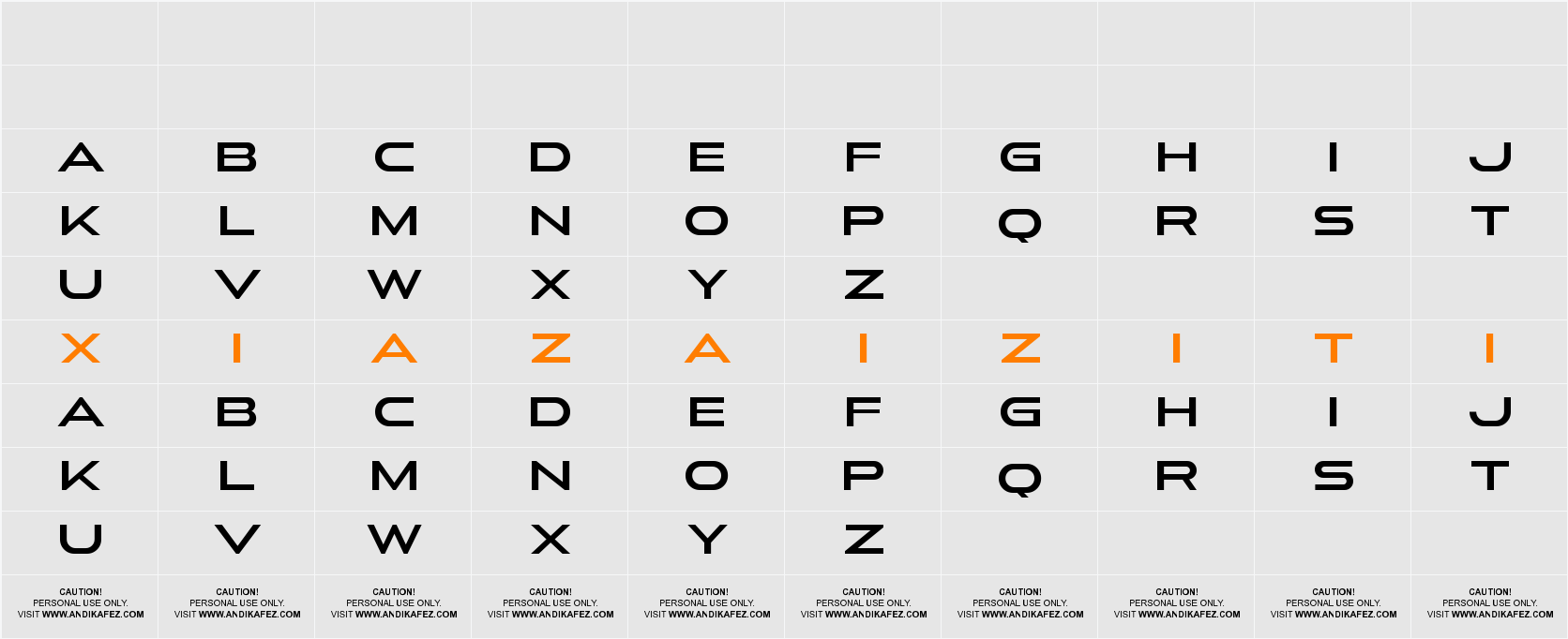 Next Sphere Semi Bold 字符映射表