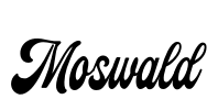 Moswald 字体预览图