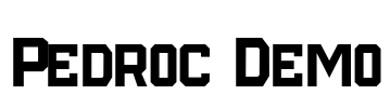 Pedroc Demo
