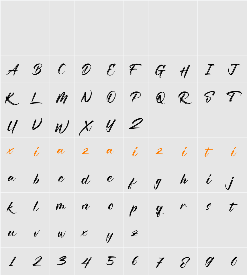 Raqillas 字符映射表