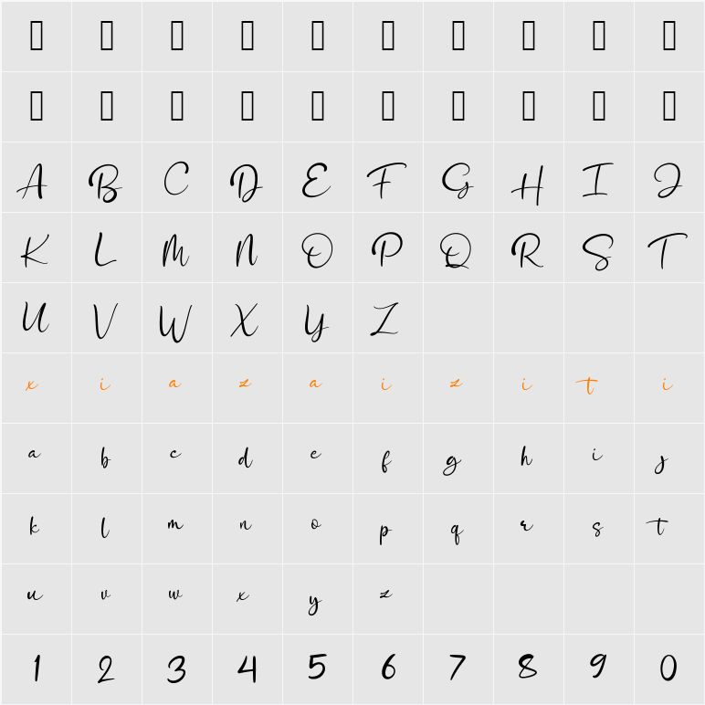 Notredame 字符映射表