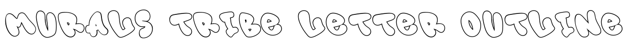 Murals Tribe Letter Outline