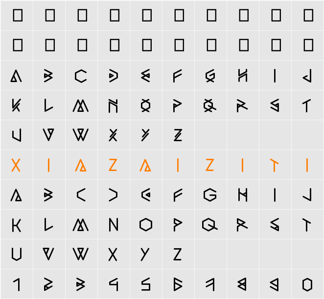 PAraNoRmAl 字符映射表