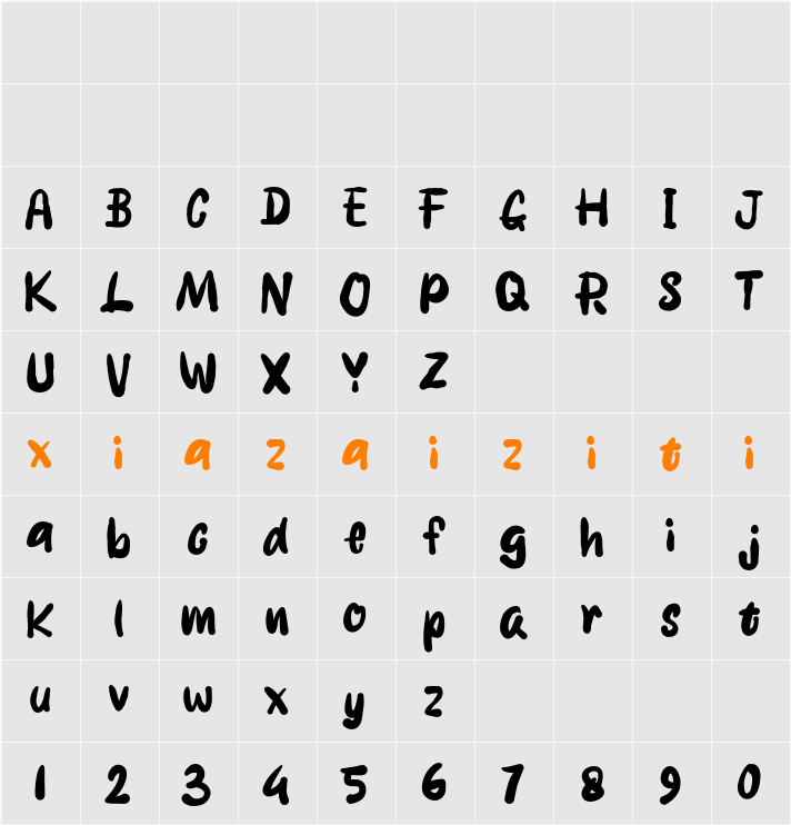 Ranco 字符映射表