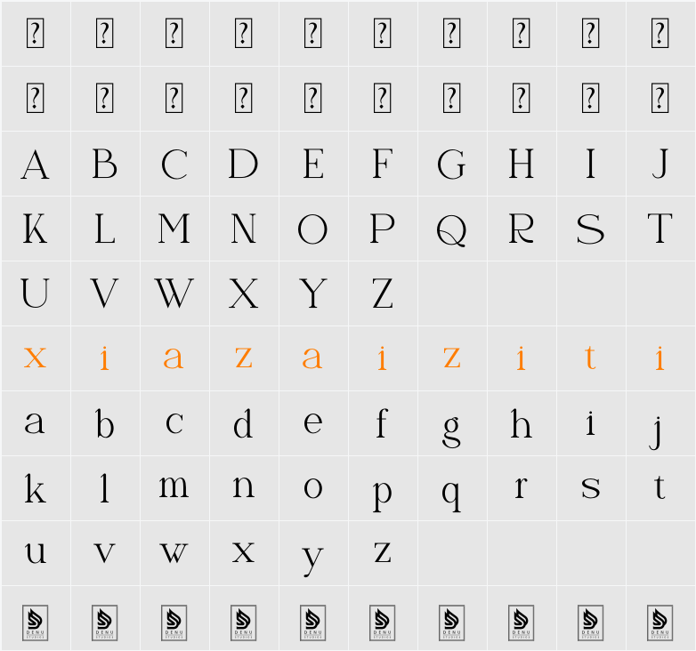 Naervik 字符映射表