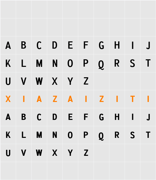 Morque Demo 字符映射表