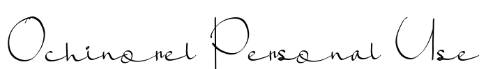 Ochinorel Personal Use