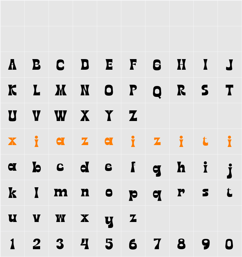 pirathe 字符映射表