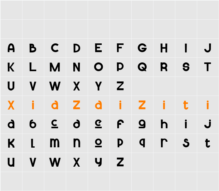 Polhan DEMO 字符映射表