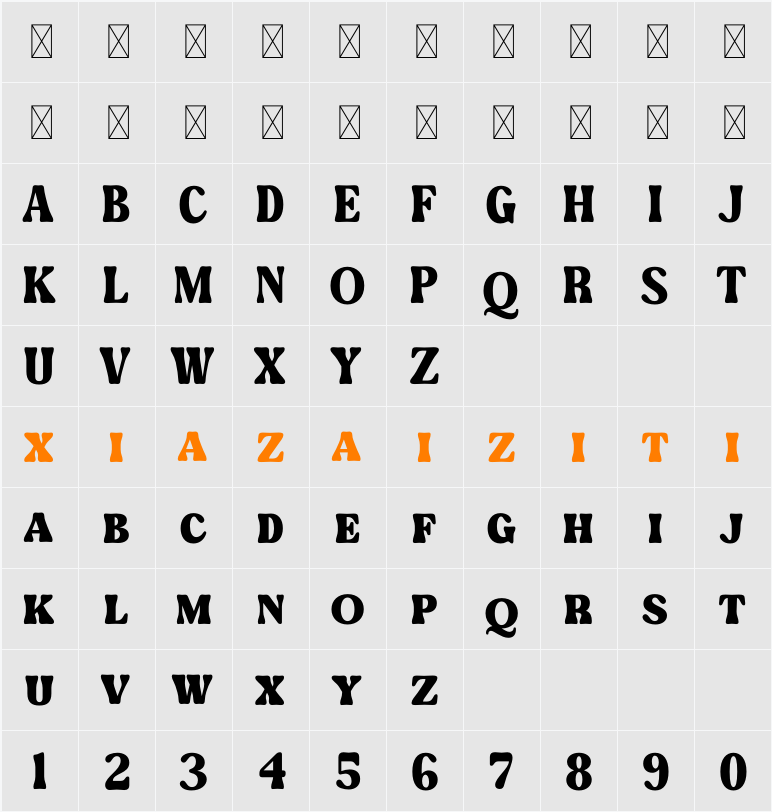 Mebtho Francy 字符映射表