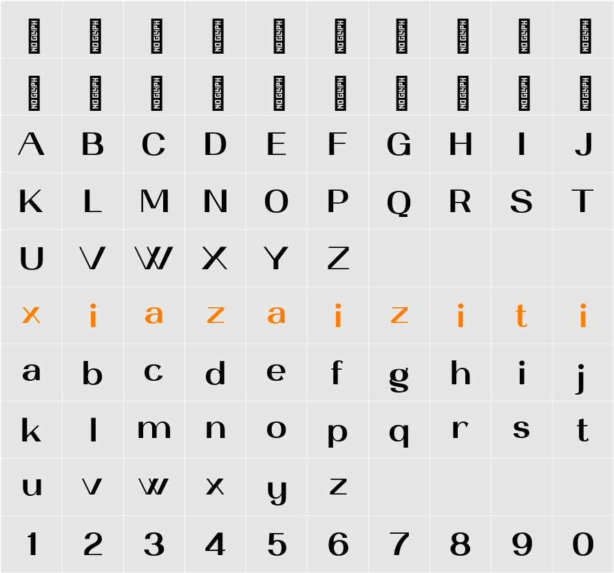 Namotaru Personal Use 字符映射表