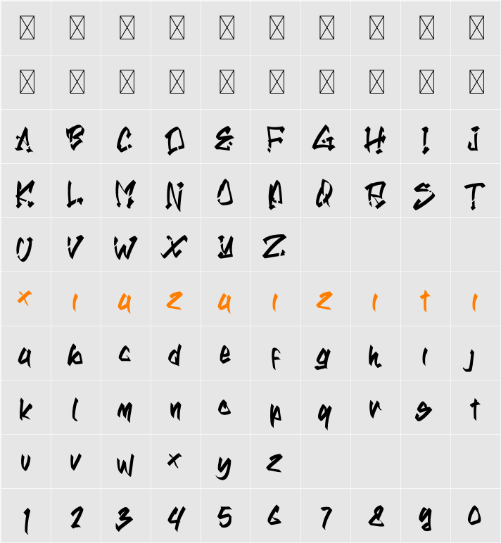 RATTENCA Demo 字符映射表